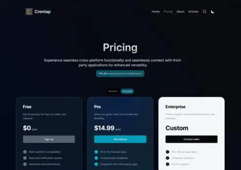 Screenshot of Shipixen pricing page